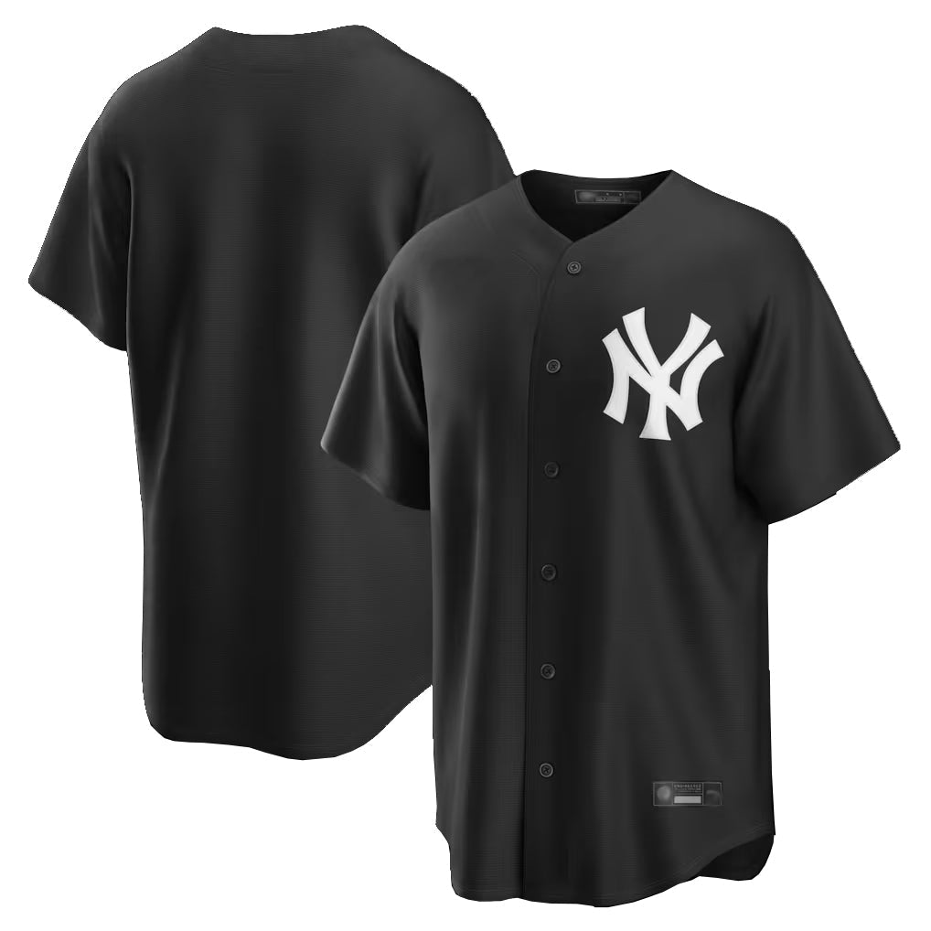 Tlead NY.Yankees Blank Player Black Game Stitched Jerseys