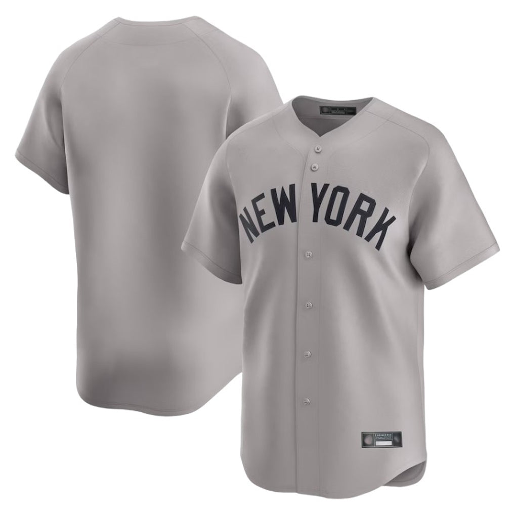 Tlead NY.Yankees Blank Player Gray Limited Home Stitched Jerseys
