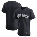 Tlead NY.Yankees Blank Player Navy Home Replica Elite Stitched Jerseys