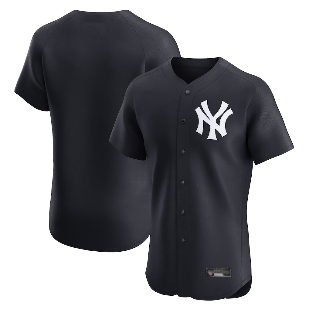 Tlead NY.Yankees Blank Player Navy Limited Elite Home Stitched Jerseys