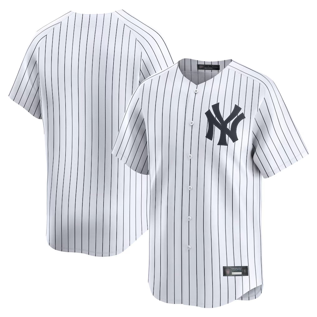 Tlead NY.Yankees Blank Player White Limited Home Stitched Jerseys