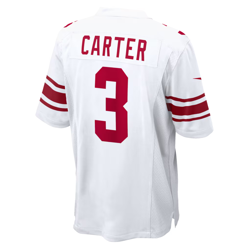 Tlead NY.ork #3 Giants Abdul Carter  White Game Stitched Jerseys