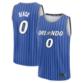 Tlead O.Magic #0 Anthony Black Royal Fast Break Replica Jerseys - Icon Edition