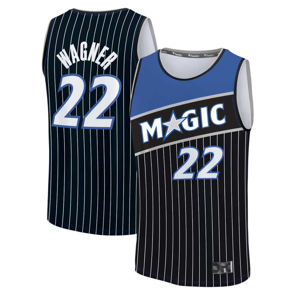 Tlead O.Magic #22 Franz Wagner Black Fast Break Jerseys - Statement Edition