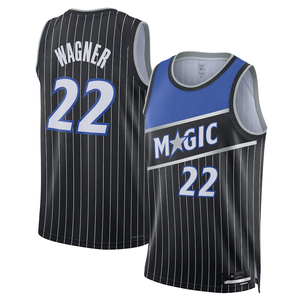 Tlead O.Magic #22 Franz Wagner Black Swingman Jerseys - Statement Edition