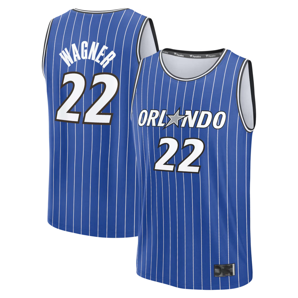 Tlead O.Magic #22 Franz Wagner Blue Fast Break Replica Player Jerseys - Icon Edition