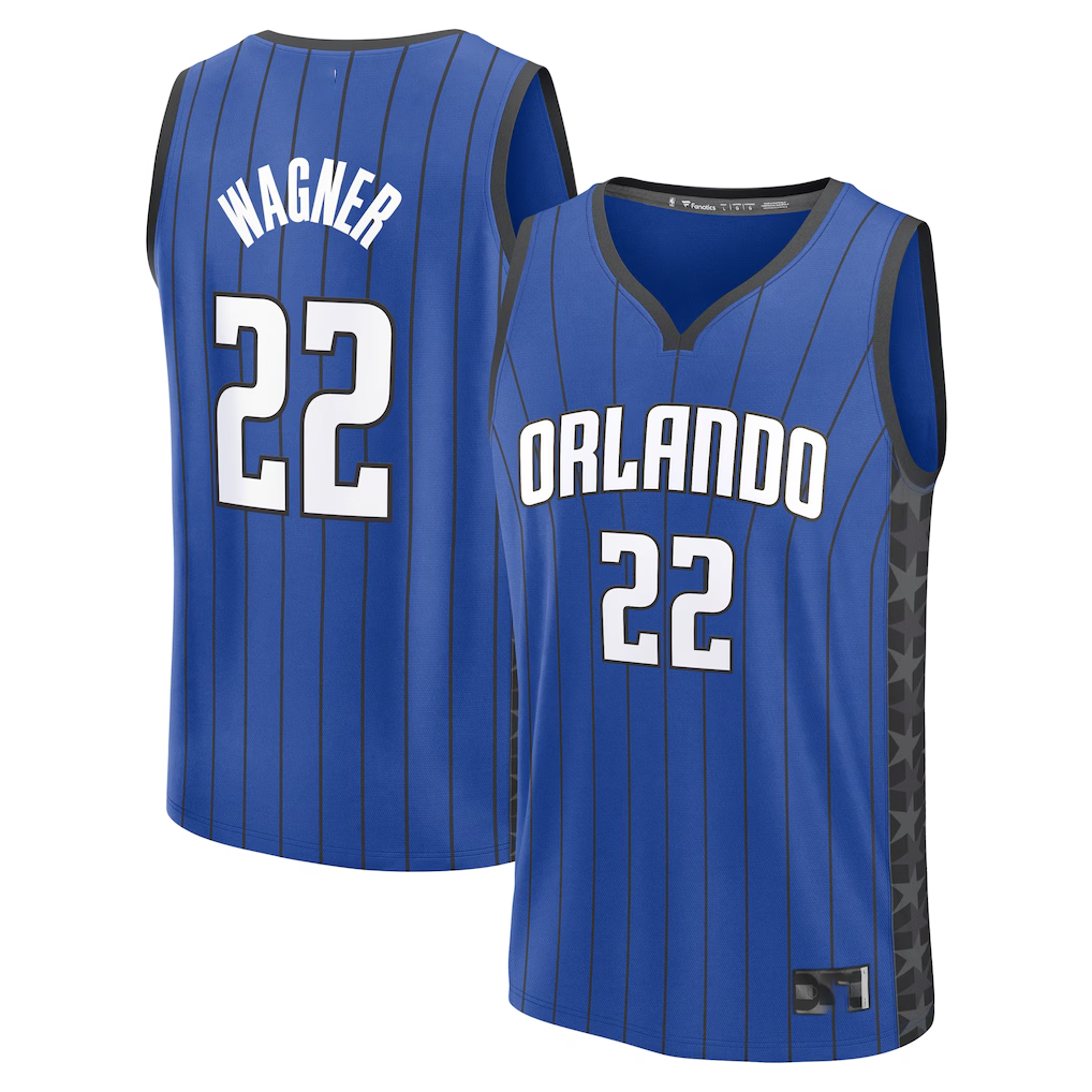 Tlead O.Magic #22 Franz Wagner  Blue Fast Break Replica Player Jerseys - Statement Edition