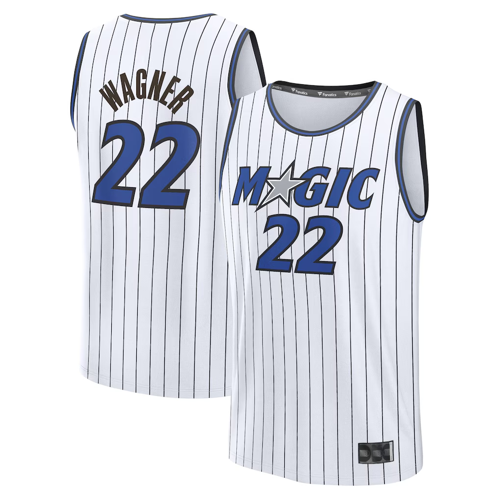 Tlead O.Magic #22 Franz Wagner  White Fast Break Replica Player Jerseys - Association Edition