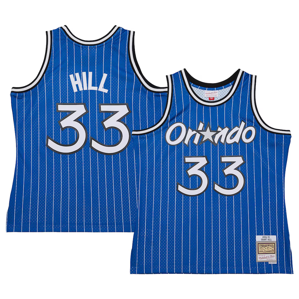 Tlead O.Magic #33 Grant Hill Mitchell & Ness Blue 2004-05 Hardwood Classics Swingman Jerseys