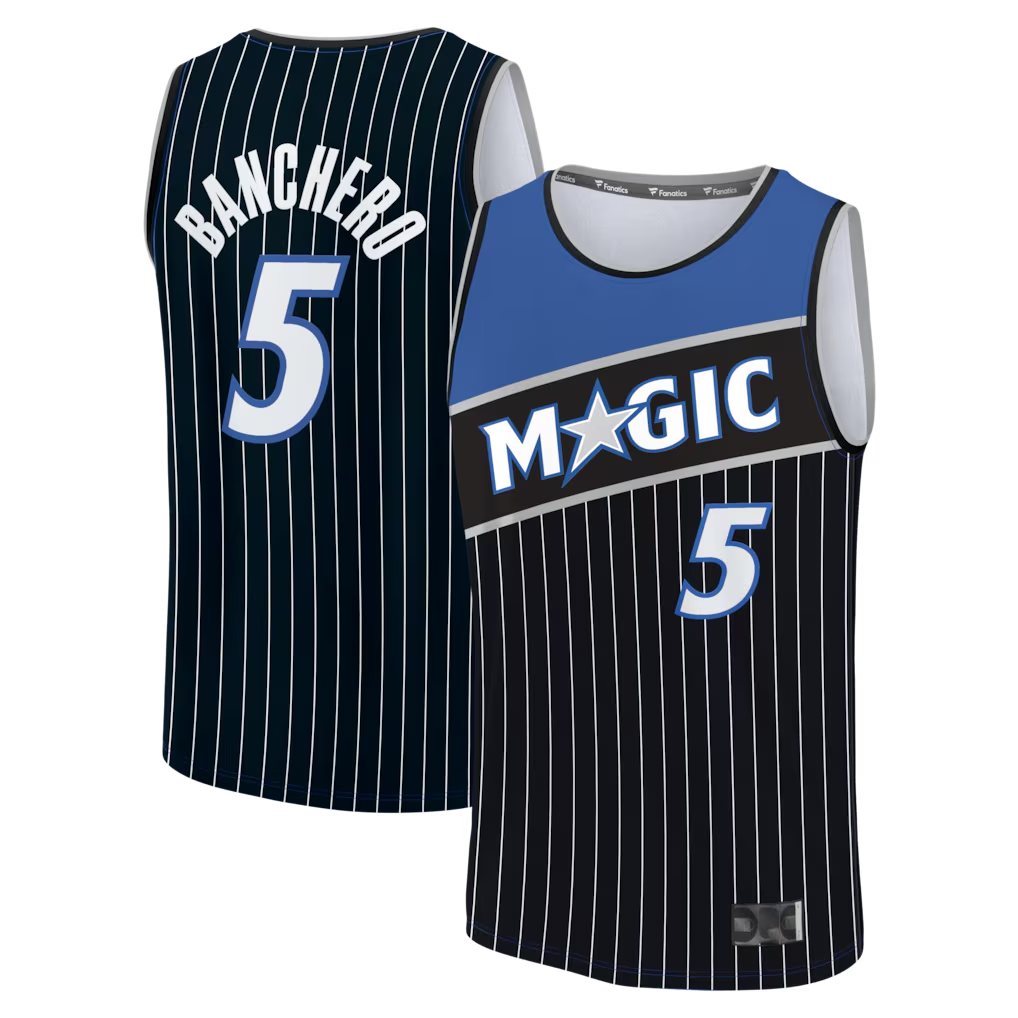 Tlead O.Magic #5 Paolo Banchero Black Fast Break Jerseys - Statement Edition