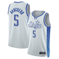 Tlead O.Magic #5 Paolo Banchero Silver 2025-26 Swingman Jerseys - City Edition