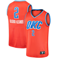 Tlead OC.Thunder #2 Shai Gilgeous-Alexander Orange Fast Break Player Stitched Jerseys - Statement Edition