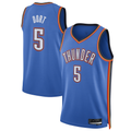 Tlead OC.Thunder #5 Luguentz Dort Blue Swingman Player Stitched Jerseys - Icon Edition