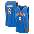 Tlead OC.Thunder #6 Jaylin Williams Blue Fast Break Replica Player Stitched Jerseys - Icon Edition