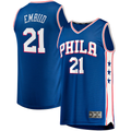 Tlead P.76ers #21 Joel Embiid  Royal Big & Tall Fast Break Player Jerseys - Icon Edition