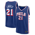 Tlead P.76ers #21 Joel Embiid  Royal Fast Break Replica Jerseys - Icon Edition