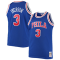 Tlead P.76ers #3 Allen Iverson Mitchell & Ness Royal 199697 Big & Tall Hardwood Classics Swingman Jerseys