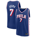 Tlead P.76ers #7 Jaylen Brown Fanatics Royal Fast Break JerseyS - Icon Edition