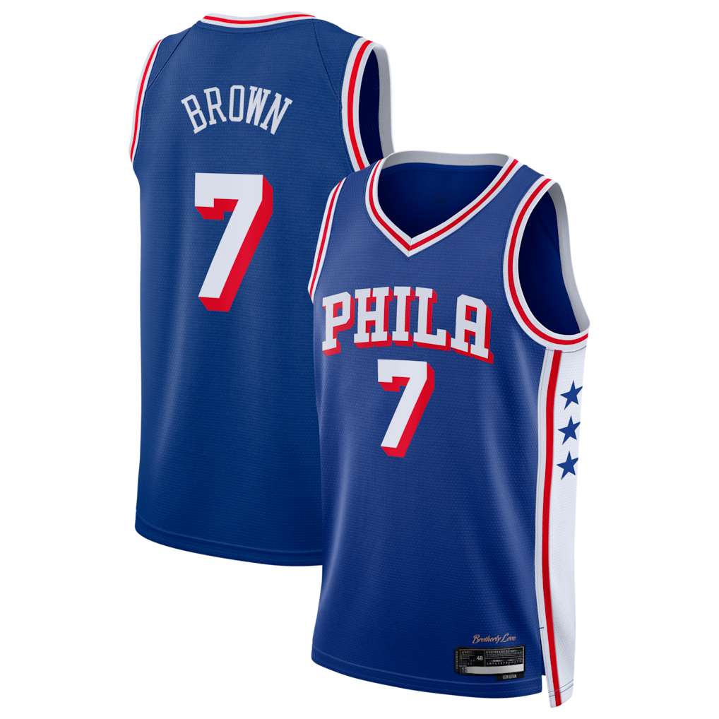 Tlead P.76ers #7 Royal Swingman Jerseys - Icon Edition