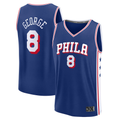 Tlead P.76ers #8 Paul George Royal Fast Break Replica Player Jerseys - Icon Edition