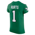 Tlead P.Eagles #1 Jalen Hurts Kelly Green Alternate Vapor F.U.S.E. Elite Stitched Jerseys