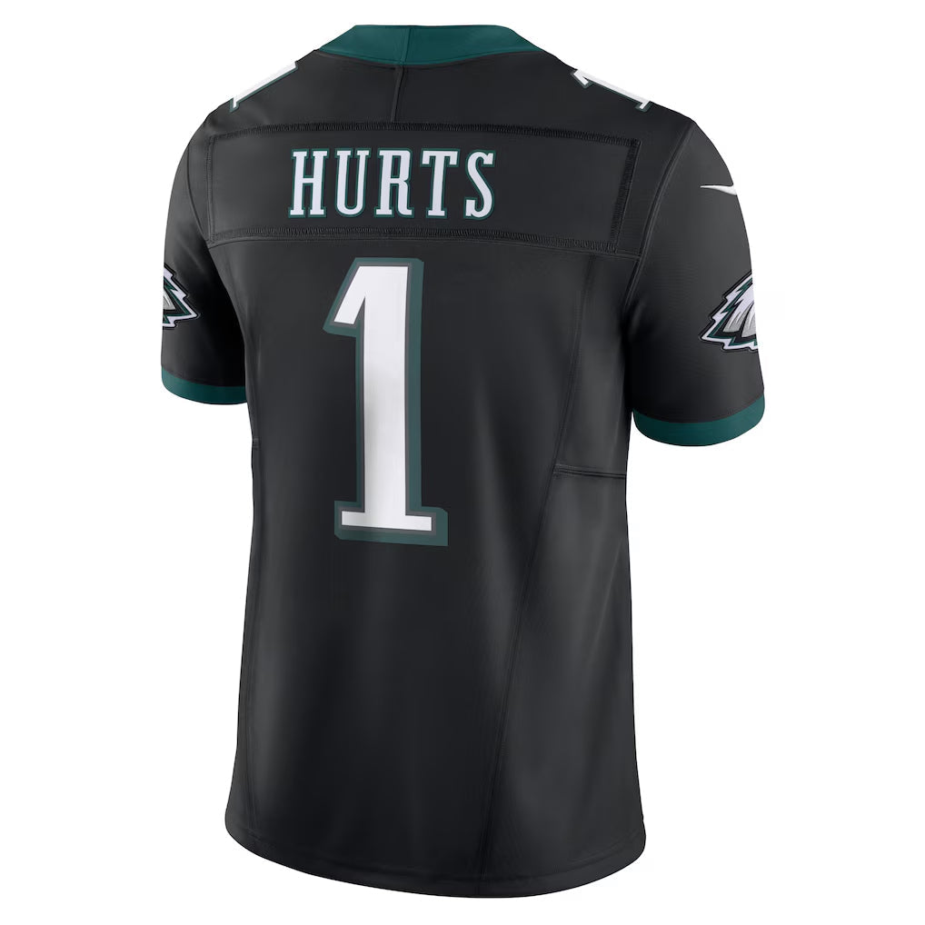 Tlead P.Eagles #1 Jalen Hurts Player Limited Black Vapor F.U.S.E. Stitched Jerseys