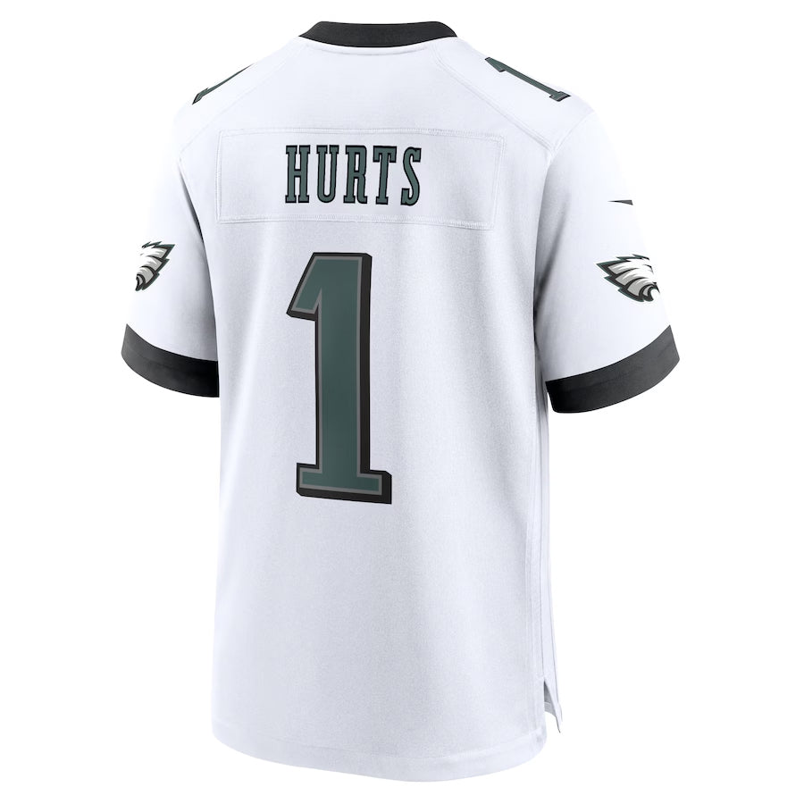 Tlead P.Eagles #1 Jalen Hurts Player White Home Game Stitched Jerseys