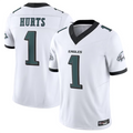 Tlead P.Eagles #1 Jalen Hurts Player White Vapor F.U.S.E. Limited Stitched Jerseys