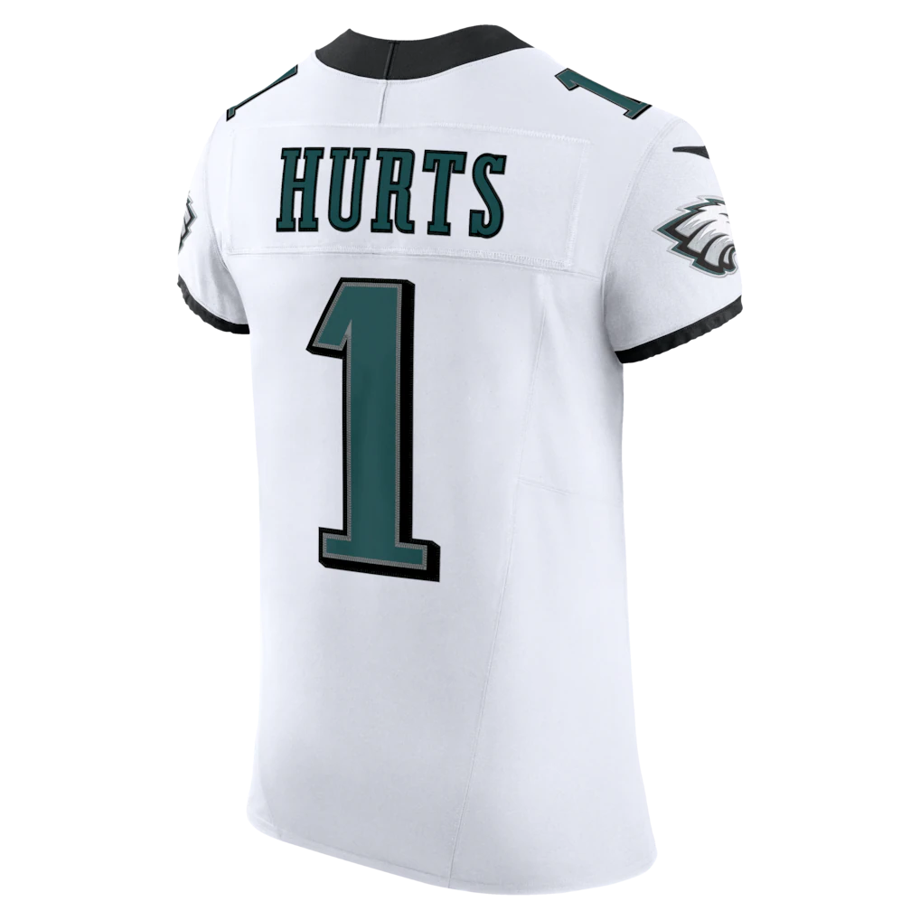 Tlead P.Eagles #1 Jalen Hurts White Vapor F.U.S.E. Elite Stitched Jerseys