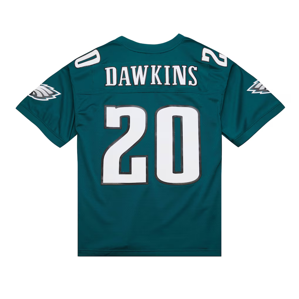 Tlead P.Eagles #20 Brian Dawkins Mitchell & Ness Green Legacy Replica Jersey