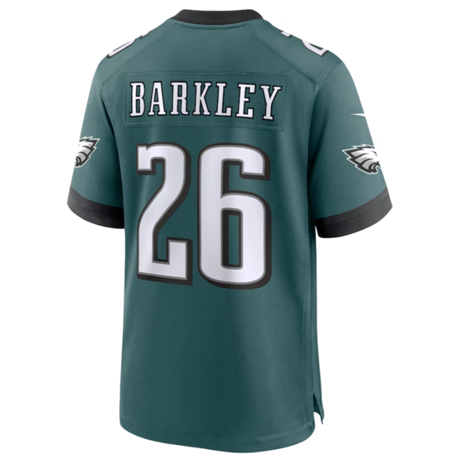Tlead P.Eagles #26 Saquon Barkley Midnight Green Game Player Stitched American Stitched Jerseys