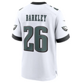 Tlead P.Eagles #26 Saquon Barkley Midnight White Game Player Jersey Stitched American Stitched Jersey