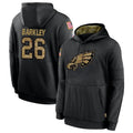 Tlead P.Eagles #26 Saquon Barkley Player Black Salute To Service Stitched Jerseys