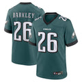 Tlead P.Eagles #26 Saquon Barkley Player Midnight Green Game Stitched Jerseys