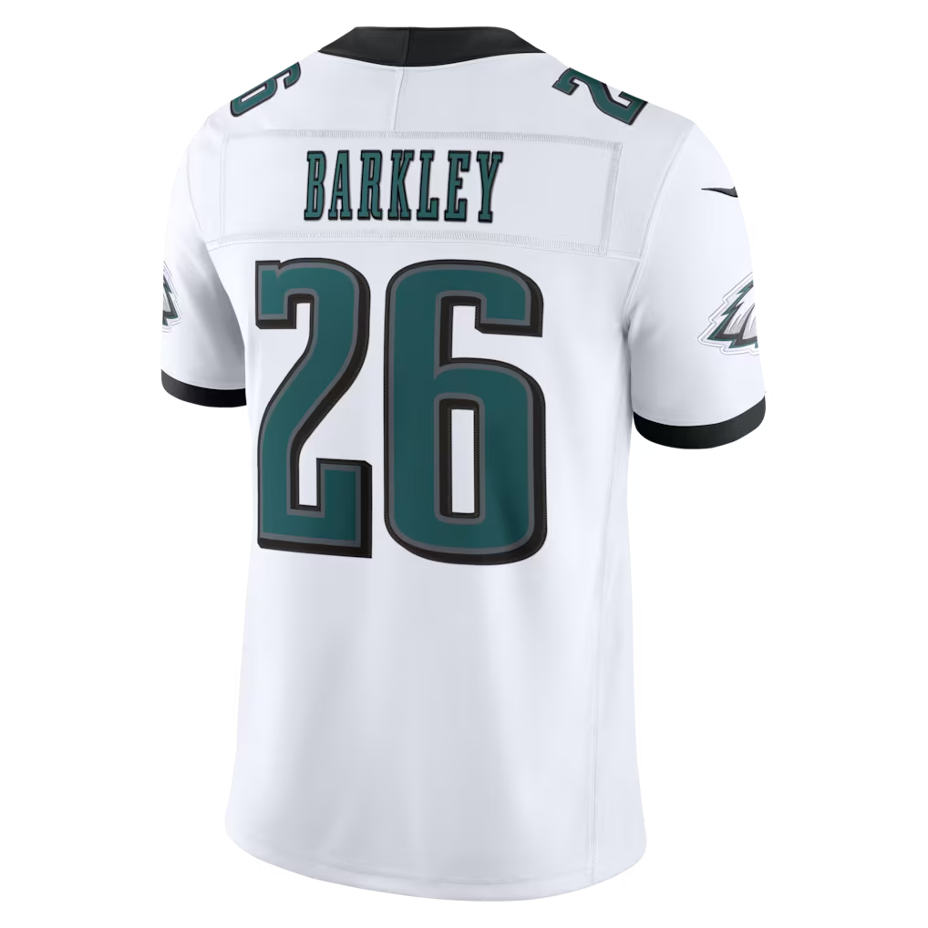 Tlead P.Eagles #26 Saquon Barkley White Vapor F.U.S.E. Stitched Limited Jerseys