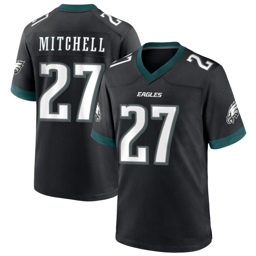 Tlead P.Eagles #27 Quinyon Mitchell Player Black Home Game Stitched Jerseys
