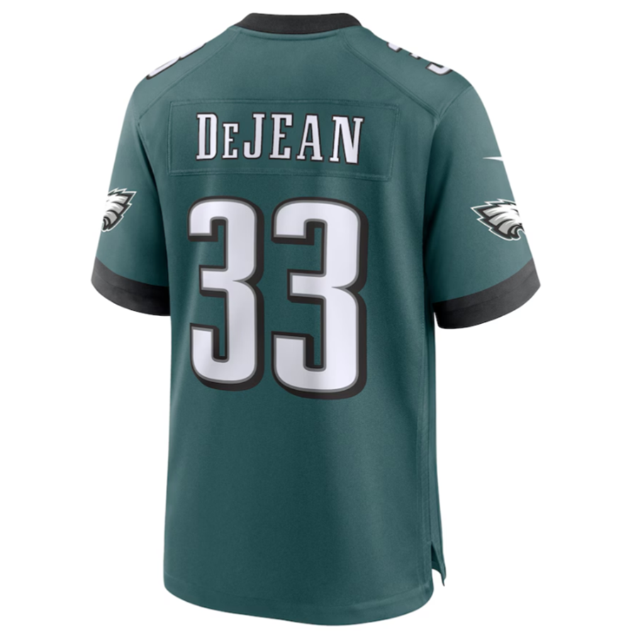 Tlead P.Eagles #33 Cooper DeJean Green 2024 Draft Alternate Player Game Jersey Stitched American Stitched Jersey
