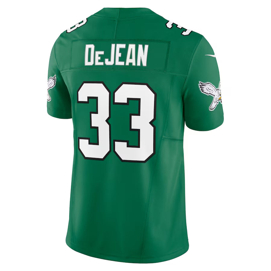 Tlead P.Eagles #33 Cooper DeJean Player Kelly Green Vapor F.U.S.E. Limited Stitched Jerseys