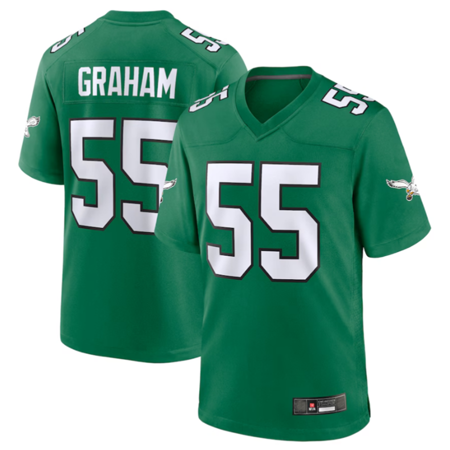 Tlead P.Eagles #55 Brandon Graham Kelly Green Alternate Game Stitched Jerseys