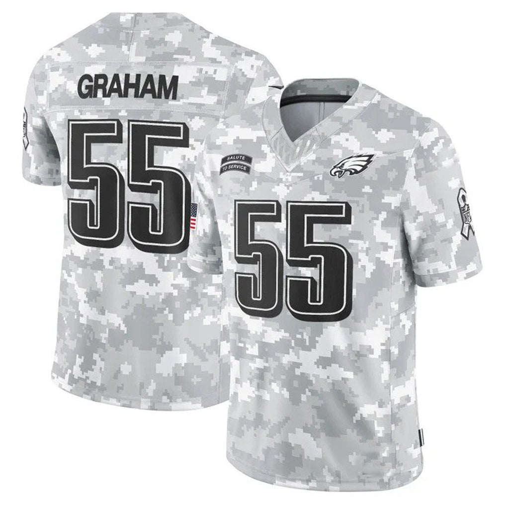Tlead P.Eagles #55 Brandon Graham Player Arctic Camo Salute to Service Limited Stitched Jerseys