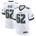Tlead P.Eagles #62 Jason Kelce White White Game Stitched American Stitched Jerseys