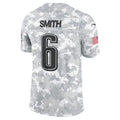 Tlead P.Eagles #6 DeVonta Smith Arctic Camo 2024 Salute to Service Limited Stitched Jerseys