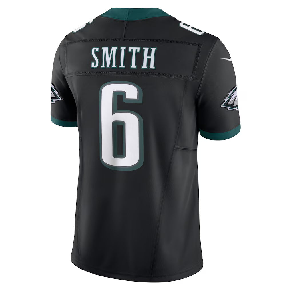 Tlead P.Eagles #6 DeVonta Smith Black Alternate Vapor F.U.S.E. Limited Stitched Jerseys