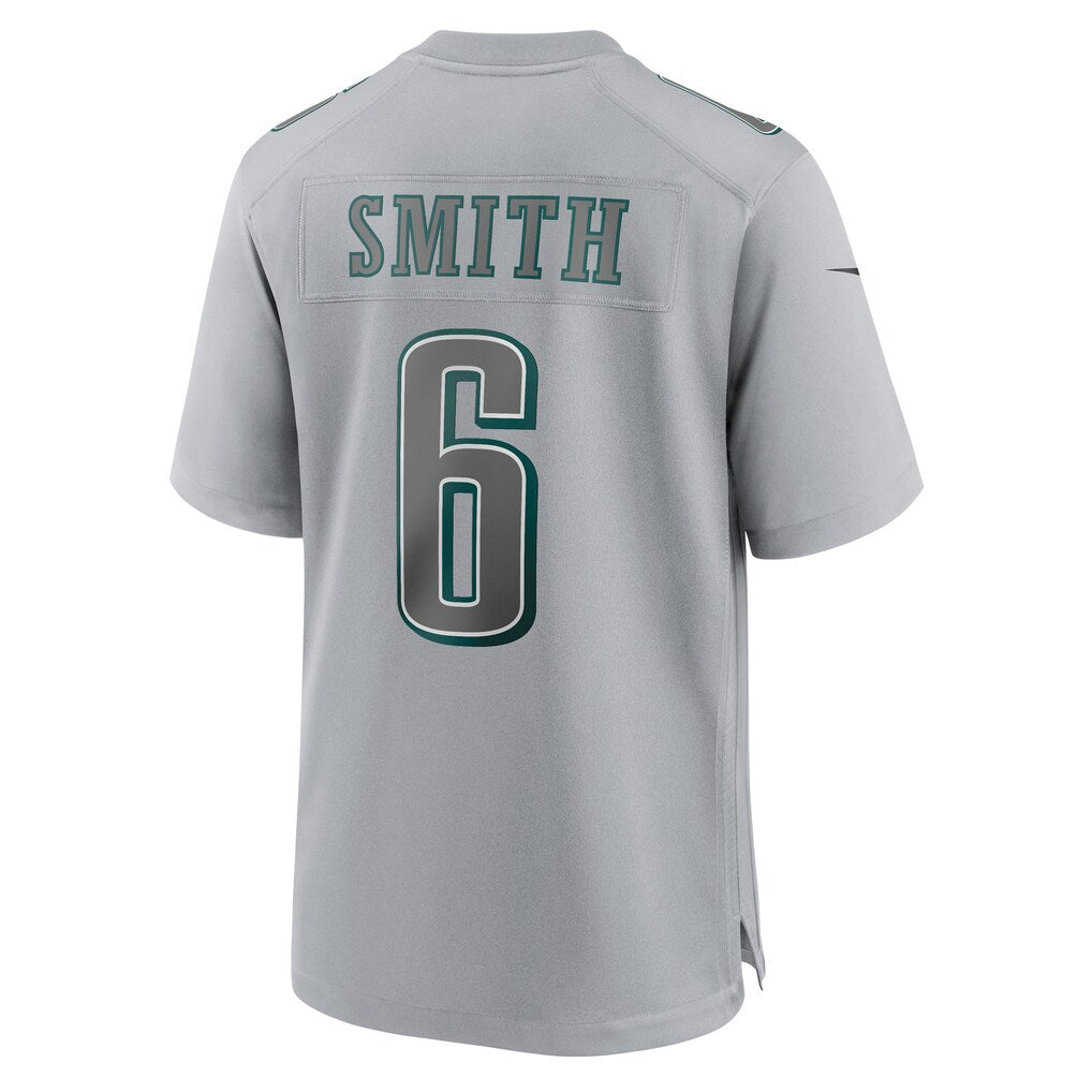 Tlead P.Eagles #6 DeVonta Smith Gray Atmosphere Fashion Game Stitched Jerseys