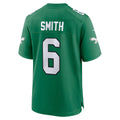 Tlead P.Eagles #6 DeVonta Smith Kelly Green Alternate Game Player Stitched Jerseys