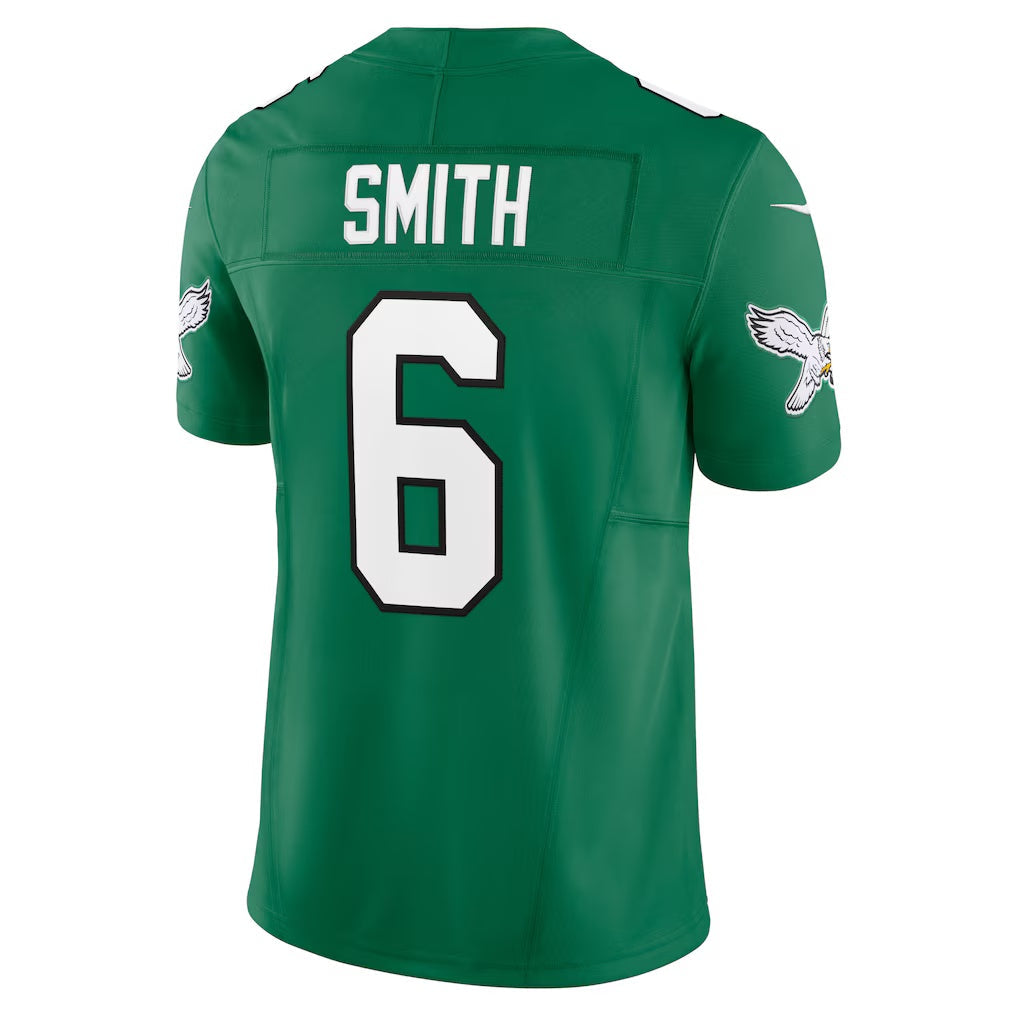 Tlead P.Eagles #6 DeVonta Smith Kelly Green Vapor F.U.S.E. Limited Stitched Jerseys