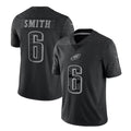 Tlead P.Eagles #6 DeVonta Smith Player Black REFLECTIVE Limited Stitched Jerseys