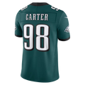 Tlead P.Eagles #98  Jalen Carter Midnight Green Team Vapor F.U.S.E. Stitched Limited Jerseys