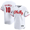 Tlead P.Phillies #10 J.T. Realmuto Player White Phillies & Eagles Vapor Premier Limited Stitched Jerseys