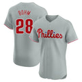 Tlead P.Phillies #28 Alec Bohm Player Gray Home Limited Elite Stitched Jerseys
